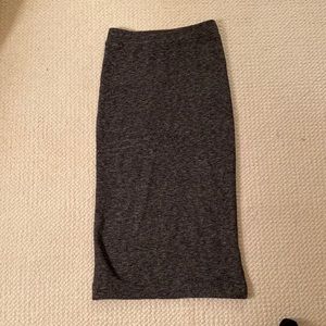 Madewell Knit Stretch Midi Skirt Grey Size XS